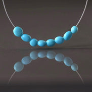 3.5mm 4.5mm Natural Sleeping Beauty Turquoise Beads Nuggets Smooth 8 Pcs Gemstone Beads DIY Jewelry Making December Birthstone