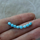3.5mm Sleeping Beauty Turquoise Nugget Beads – Smooth Natural Gemstone