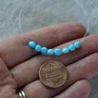 3.5mm Sleeping Beauty Turquoise Nugget Beads – Smooth Natural Gemstone