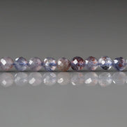 3.5mm Sunstone in Iolite Beads – Rare Faceted Round Natural Gemstone 15