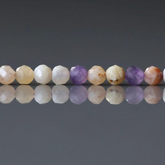 3.5mm Tiffany Stone Beads Bertrandite Micro Faceted 15" Rare Gemstone Beads Beading Crafter Gift DIY Jewelry making
