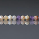 3.5mm Tiffany Stone (Bertrandite) Beads ‚Äì Faceted Round Natural Gemstone 15" Strand