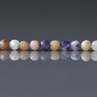 3.5mm Tiffany Stone (Bertrandite) Beads ‚Äì Faceted Round Natural Gemstone 15" Strand