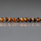 3.5mm Tiger's Eye Beads - Smooth Round Natural Gemstone 15" Strand