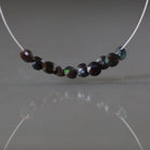 3.5mm Tiny Black Ethiopian Opal Button Beads – Faceted Natural Gemstone