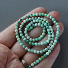 3.5mm Variscite Beads ‚Äì Faceted Round Natural Gemstone 15" Strand
