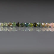 3.5mm AAA Watermelon Tourmaline Faceted Beads 15