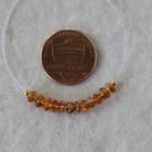 3.8-4mm AAA Madeira Citrine Beads Smooth Rondelle German Cut Natural Gemstone for DIY Jewelry Making