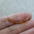 3.8-4mm AAA Madeira Citrine Beads Smooth Rondelle German Cut Natural Gemstone for DIY Jewelry Making