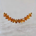 3.8-4mm AAA Madeira Citrine Beads Smooth Rondelle German Cut Natural Gemstone for DIY Jewelry Making