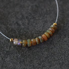 3.8mm 4mm Ethiopian Disco Opal Beads Faceted Rondelle Natural Welo Opal Gemstone For DIY Jewelry Making Supplies