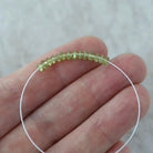 3mm 3.5mm AAA Peridot Rondelle Beads Smooth German Cut Nuggets 1” Natural Green Gemstone for DIY Jewelry Making