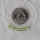 3mm 3.5mm AAA Peridot Rondelle Beads Smooth German Cut Nuggets 1” Natural Green Gemstone for DIY Jewelry Making