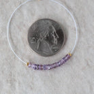 3.5mm Natural Lavender Purple Sapphire Beads Faceted Rondelle 1” Genuine Gemstonefir DIY Jewelry Making Beading Supplies
