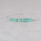 3.5mm Paraiba Blue Tourmaline Beads Rondelle 10 PCs Faceted Genuine Gemstone Beads Jewelry Making Gift October Birthstone