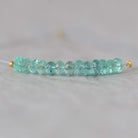 3.5mm Paraiba Blue Tourmaline Beads Rondelle 10 PCs Faceted Genuine Gemstone Beads Jewelry Making Gift October Birthstone