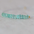 3.5mm Paraiba Blue Tourmaline Beads Rondelle 10 PCs Faceted Genuine Gemstone Beads Jewelry Making Gift October Birthstone