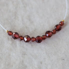 3mm- 4.7mm AAA Crimson Mozambique Garnet Beads Faceted Round Natural Gemstone for DIY Jewelry Making