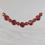 3mm- 4.7mm AAA Crimson Mozambique Garnet Beads Faceted Round Natural Gemstone for DIY Jewelry Making