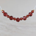 3mm- 4.7mm AAA Crimson Mozambique Garnet Beads Faceted Round Natural Gemstone for DIY Jewelry Making