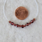 3mm- 4.7mm AAA Crimson Mozambique Garnet Beads Faceted Round Natural Gemstone for DIY Jewelry Making