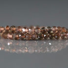 3mm AAA Andalusite Beads - Faceted Round Natural Gemstone 6" Strand