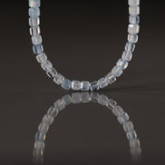 3mm AAA Aquamarine Beads Cube Faceted 7