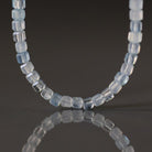 3mm AAA Aquamarine Beads Cube Faceted 7" Raw Genuine Gemstone Beads for Jewelry Making Beading Craft Gift Beads March Birthstone
