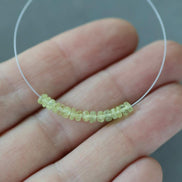 3mm AAA Chrysoberyl Beads Faceted Rondelle 1” Natural Gemstone Beads for DIY Jewelry Making Supplies