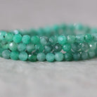 3mm AAA Emerald Faceted Beads Round Natural Raw Emerald Genuine Gemstone DIY Jewelry Making Spplies