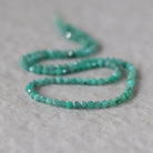 3mm AAA Emerald Faceted Beads Round Natural Raw Emerald Genuine Gemstone DIY Jewelry Making Spplies