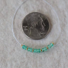 3mm AAA Gem Quality Colombian Emerald Rondelle Beads Smooth Natural Gemstone for DIY Jewelry Making
