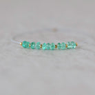 3mm AAA Gem Quality Colombian Emerald Rondelle Beads Smooth Natural Gemstone for DIY Jewelry Making