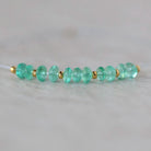 3mm AAA Gem Quality Colombian Emerald Rondelle Beads Smooth Natural Gemstone for DIY Jewelry Making