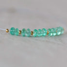 3mm AAA Gem Quality Colombian Emerald Rondelle Beads Smooth Natural Gemstone for DIY Jewelry Making