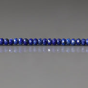 3mm AAA Lapis Lazuli Beads Faceted Rondelle 12.5