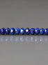 3mm AAA Lapis Lazuli Beads - Faceted Rondelle Micro Gemstone 12.5" Strand