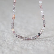 3mm AAA Lepidolite Micro Faceted Beads Genuine Lepidolite Beads 15