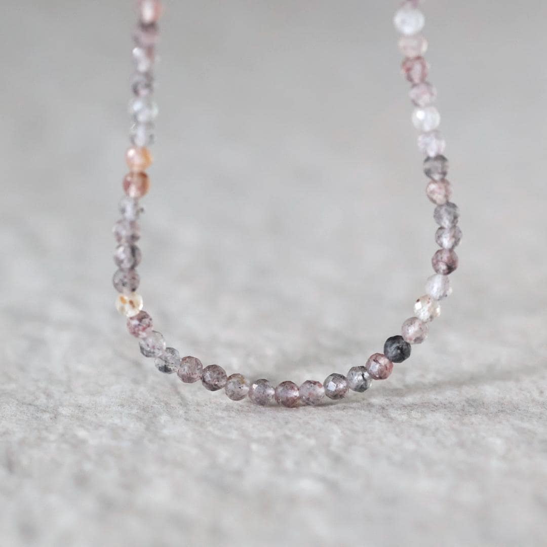 3mm AAA Lepidolite Micro Faceted Beads Genuine Lepidolite Beads 15" Sparkly Gemstone Beads for Jewelry Making
