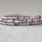 3mm AAA Lepidolite Micro Faceted Beads Genuine Lepidolite Beads 15" Sparkly Gemstone Beads for Jewelry Making