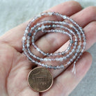 3mm AAA Lepidolite Micro Faceted Beads Genuine Lepidolite Beads 15" Sparkly Gemstone Beads for Jewelry Making