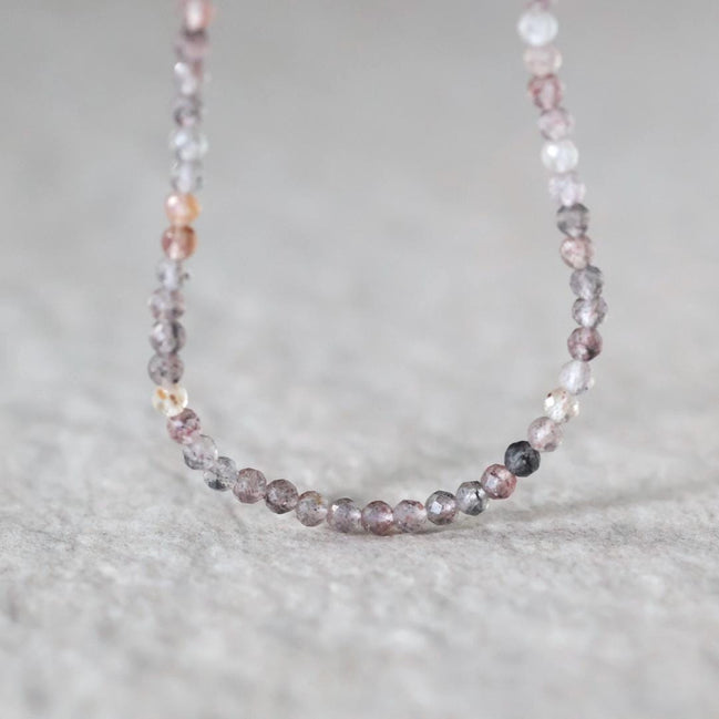 3mm AAA Lepidolite Micro Faceted Beads Genuine Lepidolite Beads 15" Sparkly Gemstone Beads for Jewelry Making