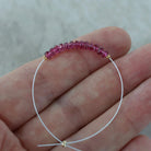 3mm AAA Rubellite Rondelle Beads Faceted Pink Tourmaline 1” Natural Gemstone for DIY Jewelry Making