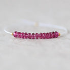3mm AAA Rubellite Rondelle Beads Faceted Pink Tourmaline 1” Natural Gemstone for DIY Jewelry Making