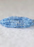 3mm AAA Santa Maria Aquamarine Rondelle Beads Faceted Natural Genuine Gemstone Beads for Jewelry Making Craft Gift Beads March Birthstone