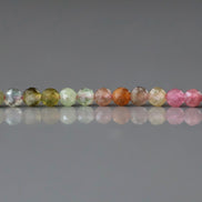 3mm AAA Watermelon Tourmaline Faceted Beads 15
