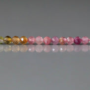 3mm AAA Watermelon Tourmaline Faceted Beads 15