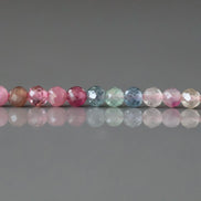 3mm AAA Watermelon Tourmaline Faceted Beads 15
