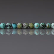 3mm African Turquoise Faceted Beads 15