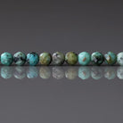 3mm African Turquoise Beads ‚Äì Faceted Round Micro Gemstone 15" Strand